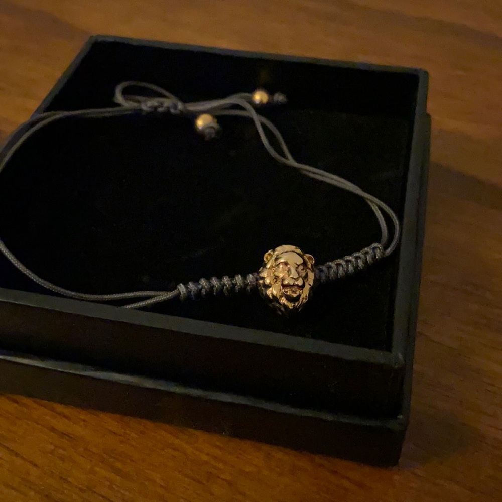 Two grey and gold Zorrata bracelets
